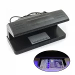 UV Counterfeit Currency Detector Electricity&Dry Cells Fake Money Detector-Black