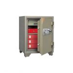 B & S Universal Fireproof Safe BS-D670 Dial Lock and Key,Grey
